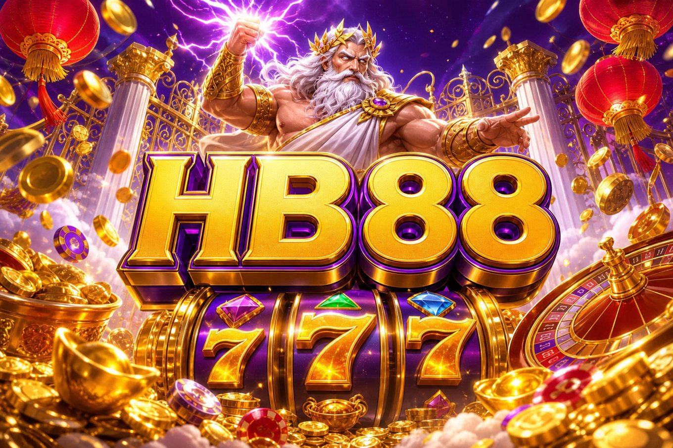 Giao diện trang chủ HB88 với các thẻ ưu đãi nổi bật
